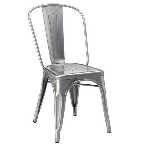Tamanhos, Medidas e Dimensões do produto Cadeira Iron Tolix - Industrial - Aço Galvanizado - Vintage - Metal Natural