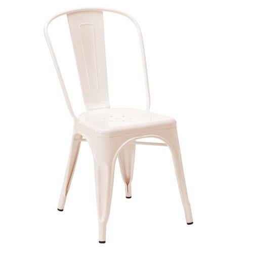 Tamanhos, Medidas e Dimensões do produto Cadeira Iron Tolix - Industrial - Aço - Vintage - Rosa Claro