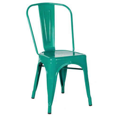 Tamanhos, Medidas e Dimensões do produto Cadeira Iron Tolix - Industrial - Aço - Vintage - Verde Escuro