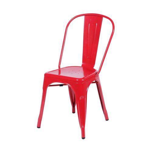 Tamanhos, Medidas e Dimensões do produto Cadeira Iron Tolix Vintage Aço Carbono Anodizado com Pintura Epóxi Vermelha