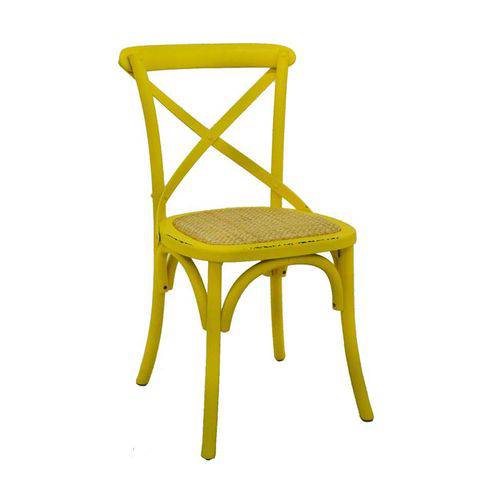 Tamanhos, Medidas e Dimensões do produto Cadeira Katrina Amarela Rivatti