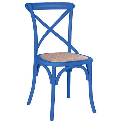 Tamanhos, Medidas e Dimensões do produto Cadeira Katrina Assento em Rattan Azul - Rivatti