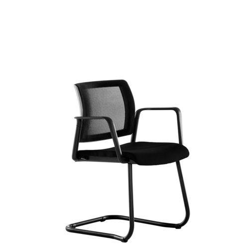 Tamanhos, Medidas e Dimensões do produto Cadeira Kind Fixa Executive em Tela Liso Preto