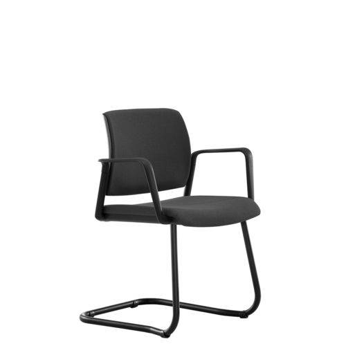 Tamanhos, Medidas e Dimensões do produto Cadeira Kind Fixa Executive Estofada Mesclado Chumbo/preto