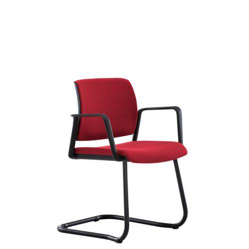 Tamanhos, Medidas e Dimensões do produto Cadeira Kind Fixa Executive Estofada Mesclado Vermelho/preto