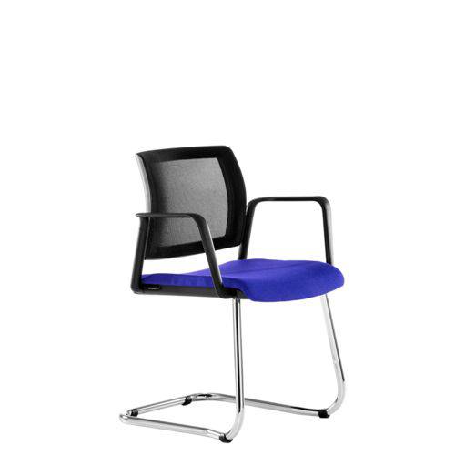 Tamanhos, Medidas e Dimensões do produto Cadeira Kind Fixa Premium em Tela Mesclado Azul/Preto