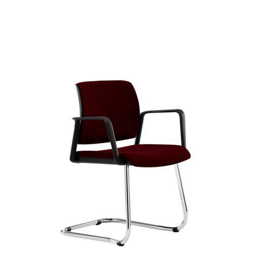 Tamanhos, Medidas e Dimensões do produto Cadeira Kind Fixa Premium Estofada Mesclado Bordô/preto