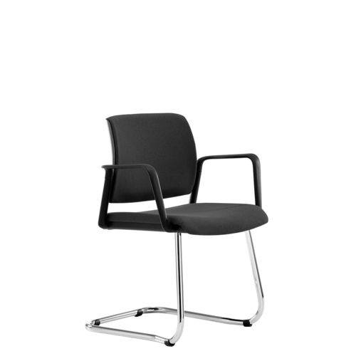 Tamanhos, Medidas e Dimensões do produto Cadeira Kind Fixa Premium Estofada Mesclado Chumbo/preto