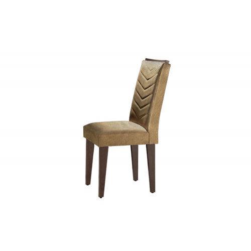 Tamanhos, Medidas e Dimensões do produto Cadeira Londrina 100% MDF (Kit com 2 Cadeiras) - Móveis Rufato - Café/ Animale - Móveis Bom de Preço -