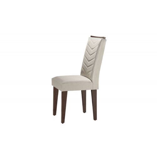 Tamanhos, Medidas e Dimensões do produto Cadeira Londrina 100% MDF (Kit com 2 Cadeiras) - Móveis Rufato - Café/Veludo Creme - Móveis Bom de Preço -