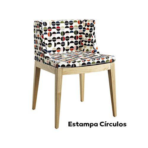 Tamanhos, Medidas e Dimensões do produto Cadeira Mademoiselle - Base Madeira - Estampa Colors