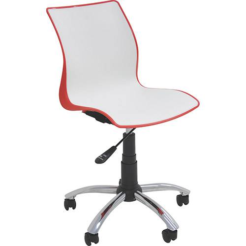 Tamanhos, Medidas e Dimensões do produto Cadeira Maja com Rodízio Vermelho e Branco - Tramontina