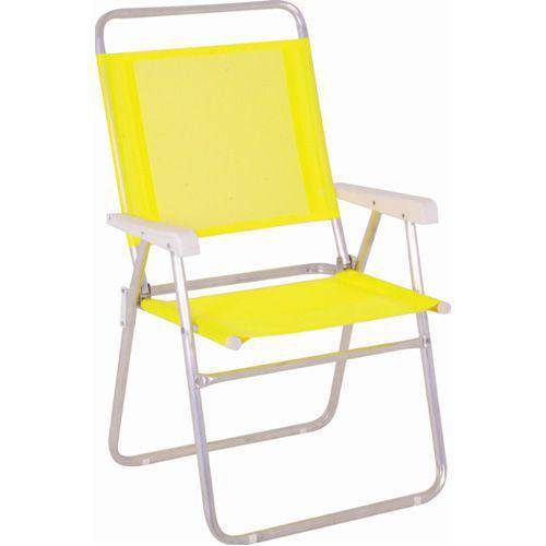 Tamanhos, Medidas e Dimensões do produto Cadeira Master Alumínio Plus Amarela - Mor