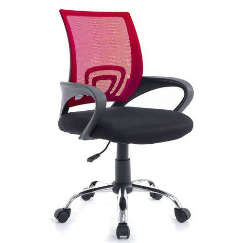 Tamanhos, Medidas e Dimensões do produto Cadeira Office Giratória C/ Altura Regulável Gallant Preta/Vermelha GCD10OMEA-VM