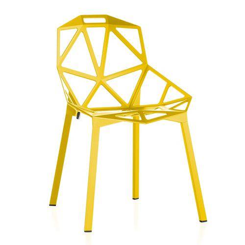Tamanhos, Medidas e Dimensões do produto Cadeira One - Penélope - Design - Metal - Amarelo