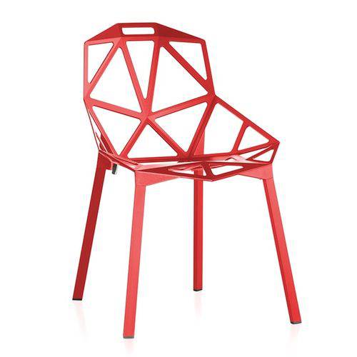 Tamanhos, Medidas e Dimensões do produto Cadeira One - Penélope - Design - Metal - Vermelho