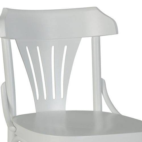 Tamanhos, Medidas e Dimensões do produto Cadeira Opzione Madeira Maciça Laca Branco - Máxima