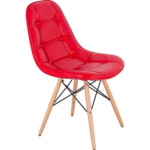 Tamanhos, Medidas e Dimensões do produto Cadeira Pé Palito Corino Vermelha Brilho - Fullway