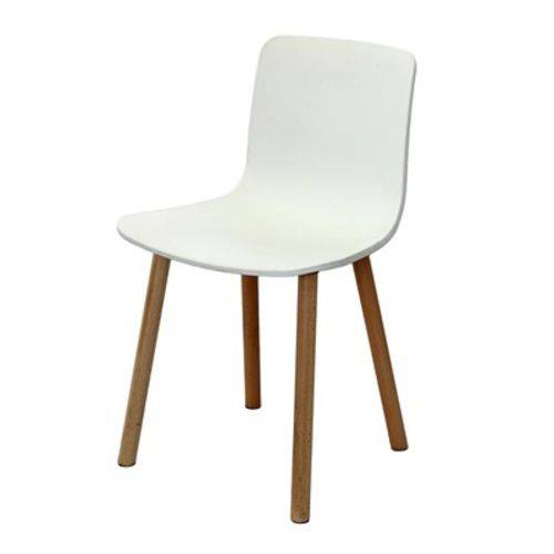 Tamanhos, Medidas e Dimensões do produto Cadeira Petra com Estrutura de Madeira e Assento em Polipropileno Branco