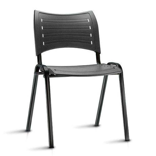Tamanhos, Medidas e Dimensões do produto Cadeira Plastica Plus Preto (Kit 4 Peças)