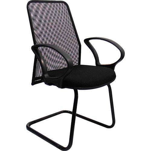 Tamanhos, Medidas e Dimensões do produto Cadeira Presidente Tela Fixa Preta - At.home