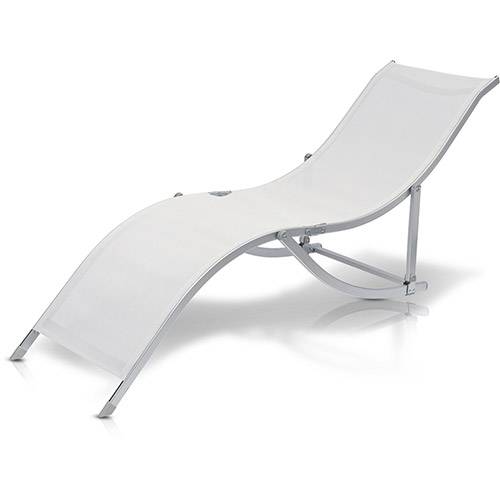 Tamanhos, Medidas e Dimensões do produto Cadeira "S" Textilene Alumínio - Branca - Bel Fix