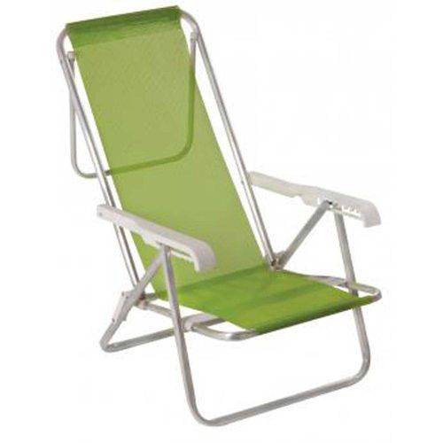 Tamanhos, Medidas e Dimensões do produto Cadeira Reclinável Alumíno Verde 8 Posições - Mor