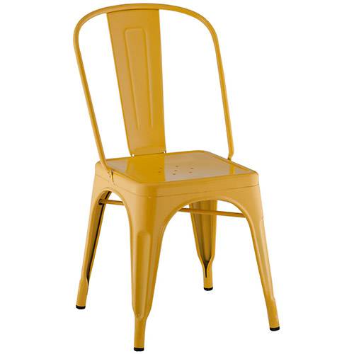 Tamanhos, Medidas e Dimensões do produto Cadeira Rivatti Iron Sem Braço Amarela
