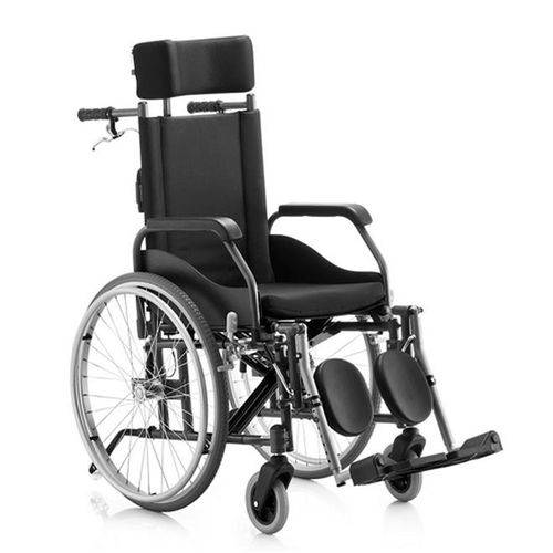 Tamanhos, Medidas e Dimensões do produto Cadeira Rodas Fit Reclinável 44 Cm Preto Jaguaribe