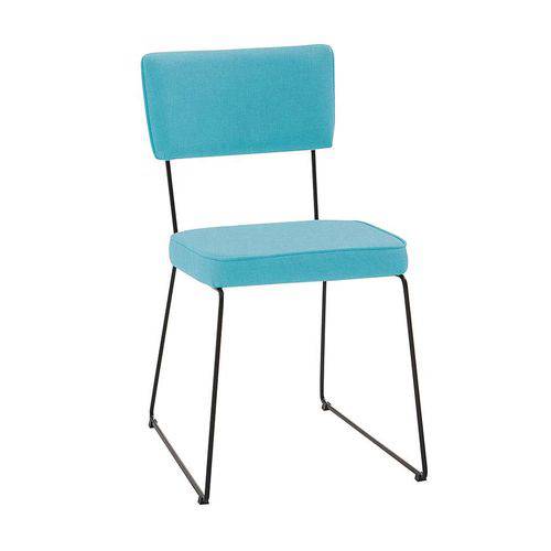 Tamanhos, Medidas e Dimensões do produto Cadeira Roma Linho Azul Turquesa