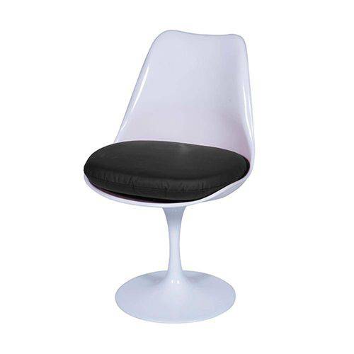 Tamanhos, Medidas e Dimensões do produto Cadeira Saarinen Branco - Assento Preto