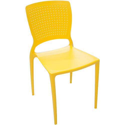 Tamanhos, Medidas e Dimensões do produto Cadeira Safira Polipropileno Amarela - Tramontina
