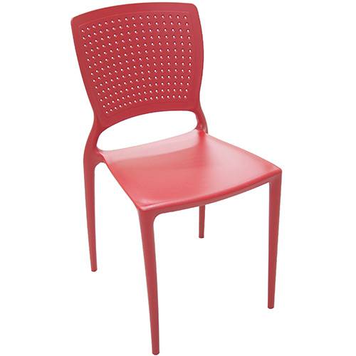 Tamanhos, Medidas e Dimensões do produto Cadeira Safira Polipropileno Vermelha - Tramontina