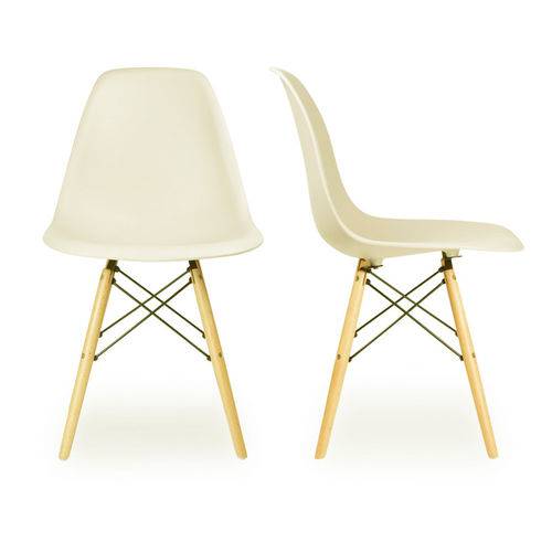 Tamanhos, Medidas e Dimensões do produto Cadeira Sala de Jantar Charles Eames Eiffel DSW Bege