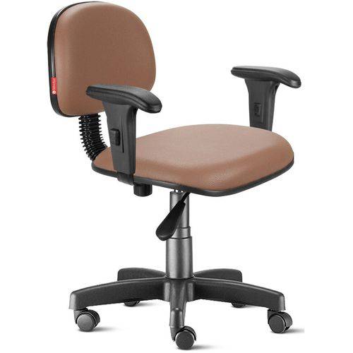 Tamanhos, Medidas e Dimensões do produto Cadeira Secretária com Braços Courvim Marrom Cb15