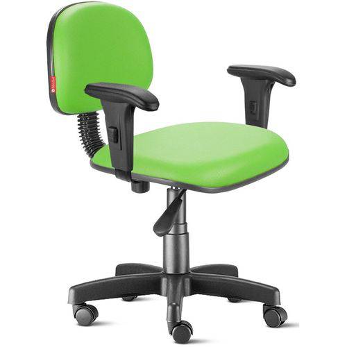 Tamanhos, Medidas e Dimensões do produto Cadeira Secretária com Braços Courvim Verde Limão Cb15
