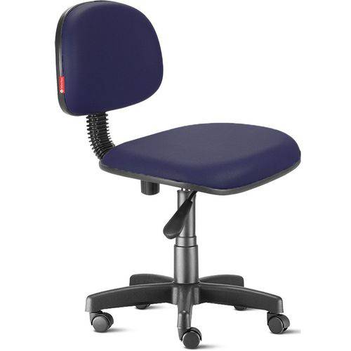 Tamanhos, Medidas e Dimensões do produto Cadeira Secretária Giratória com Encosto Courvim Azul Noturno Cb13