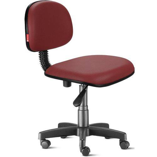 Tamanhos, Medidas e Dimensões do produto Cadeira Secretária Giratória com Encosto Courvim Bordô Cb13