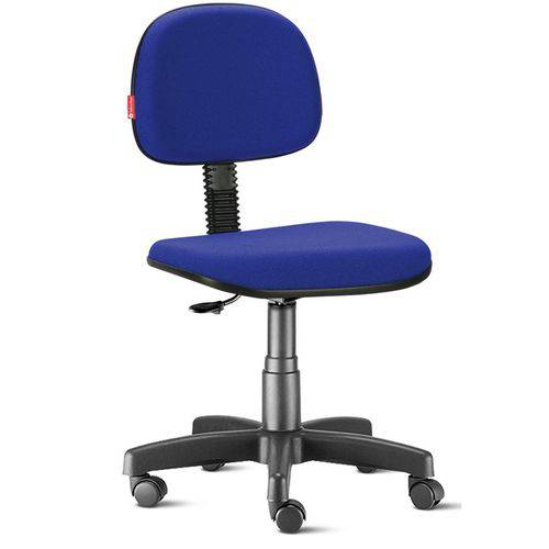 Tamanhos, Medidas e Dimensões do produto Cadeira Secretária Giratória Tecido Azul Médio Cb05
