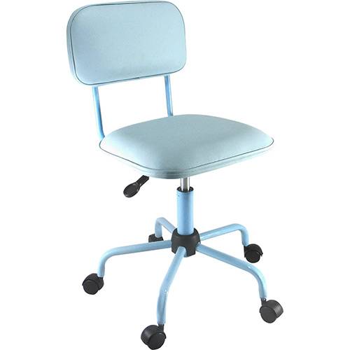 Tamanhos, Medidas e Dimensões do produto Cadeira Secretária Laminada Color Pistão à Gás Corano Azul Claro - At.home