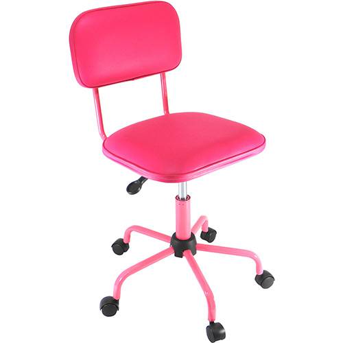 Tamanhos, Medidas e Dimensões do produto Cadeira Secretária Laminada Color Pistão à Gás Corano Rosa - At.home