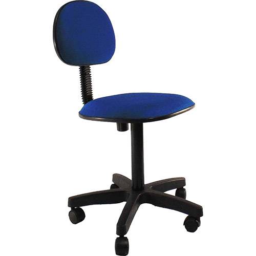 Tamanhos, Medidas e Dimensões do produto Cadeira Secretária Laminada Pistão Fixo Tecido Azul - Classic Home