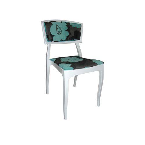 Tamanhos, Medidas e Dimensões do produto Cadeira Selene Floral Polipropileno Estofada - Branca