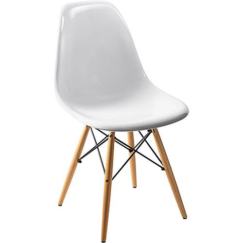 Tamanhos, Medidas e Dimensões do produto Cadeira Side Base Madeira Branco Sólido - By Haus