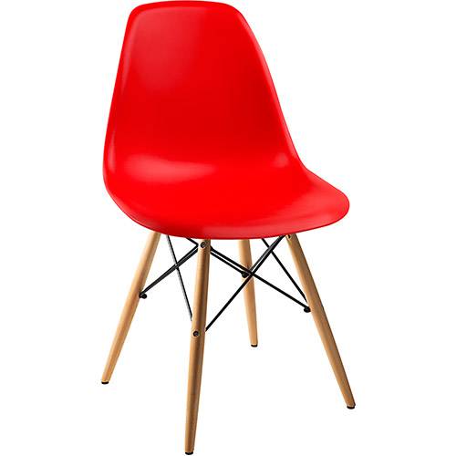 Tamanhos, Medidas e Dimensões do produto Cadeira Side Base Madeira Vermelho - By Haus