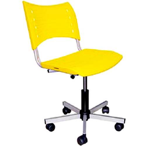 Tamanhos, Medidas e Dimensões do produto Cadeira Sigma Plástica com Rodízio - Amarela - Multivisão
