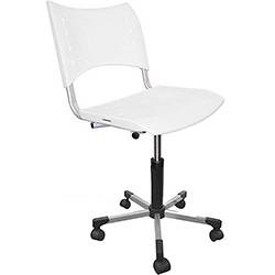 Tamanhos, Medidas e Dimensões do produto Cadeira Sigma Plástica com Rodízio - Branca - Multivisão Branco