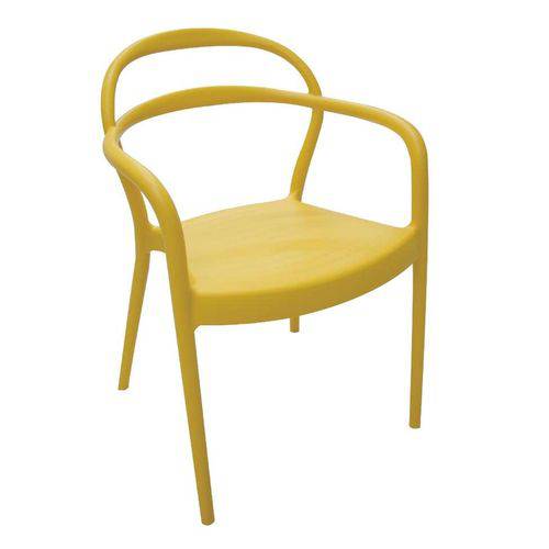 Tamanhos, Medidas e Dimensões do produto Cadeira Sissi com Braços Amarelo