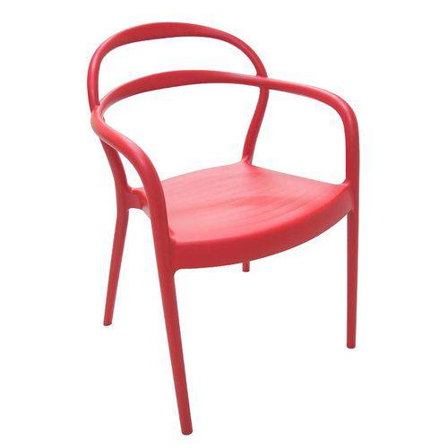 Tamanhos, Medidas e Dimensões do produto Cadeira Sissi com Braços Vermelho