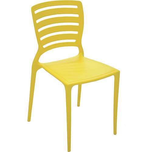 Tamanhos, Medidas e Dimensões do produto Cadeira Sofia Amarela - Tramontina